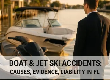 Boat and Jet Ski Accidents on Florida Waters: Common Causes, Key Evidence, and Liability Basics
