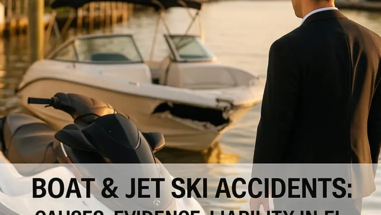 Boat and Jet Ski Accidents on Florida Waters: Common Causes, Key Evidence, and Liability Basics