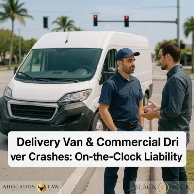 Delivery Van & Commercial Driver Crashes: What to Do When the At‑Fault Driver Was “On the Clock”