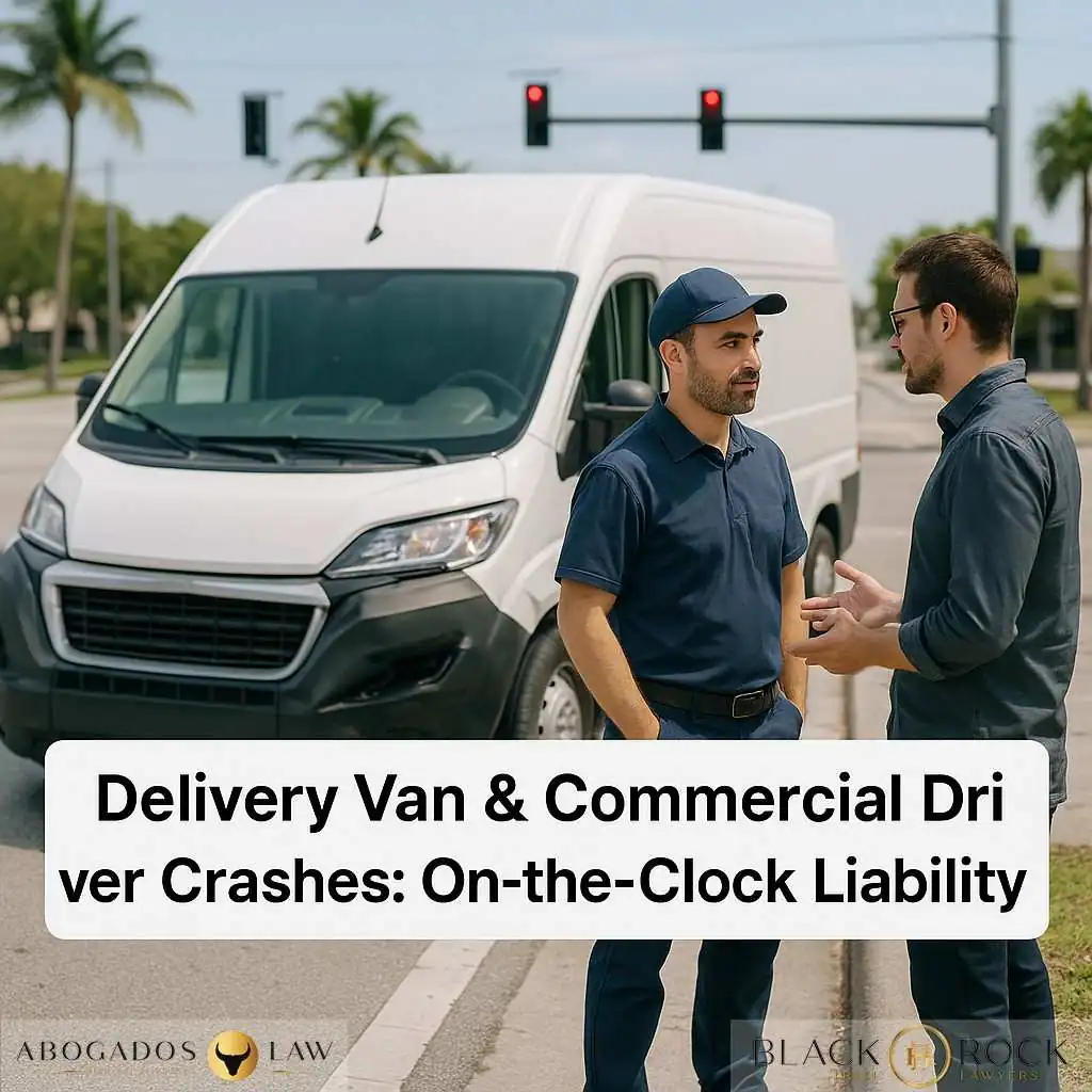 Delivery Van & Commercial Driver Crashes: What to Do When the At‑Fault Driver Was “On the Clock”
