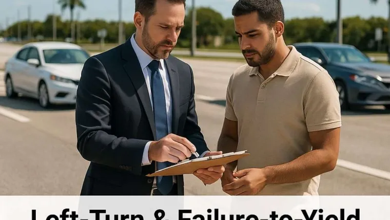 Left-Turn & Failure-to-Yield Crashes: Proving Fault at Florida Intersections