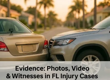 Evidence Basics: Photos, Video, Dash Cams, and Witnesses in Florida Injury Cases