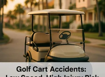 Golf Cart Accidents in Florida Neighborhoods: Why “Low Speed” Doesn’t Mean “Low Injury”