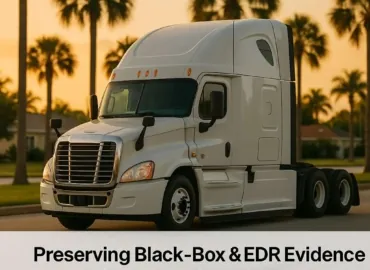 Truck Accidents: Preserving Black-Box and EDR Evidence in Florida