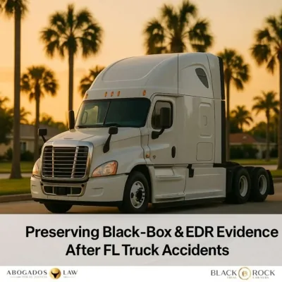 Truck Accidents: Preserving Black-Box and EDR Evidence in Florida