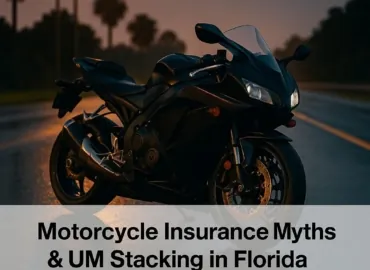 Motorcycle Crashes in Florida: PIP Myths, Medical Coverage, and UM Stacking