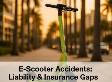 E‑Scooter Accidents in Florida Cities: Liability Traps, Insurance Gaps, and What Riders Should Know
