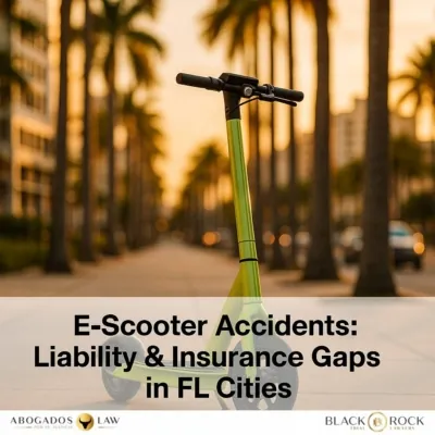 E‑Scooter Accidents in Florida Cities: Liability Traps, Insurance Gaps, and What Riders Should Know