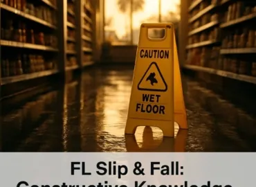 Slip and Fall Claims in Florida: What Is Constructive Knowledge?