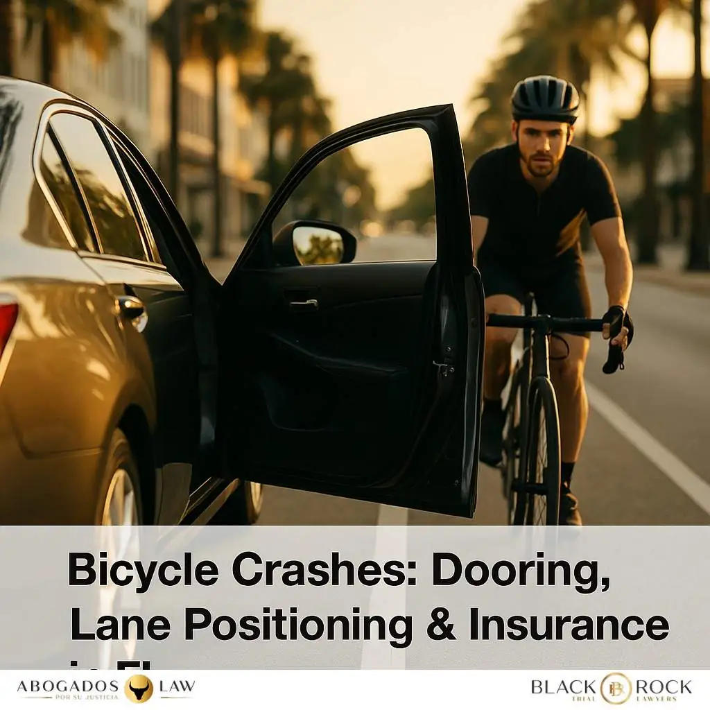 Bicycle Crashes in Florida: Dooring, Lane Positioning, and Your Insurance Options