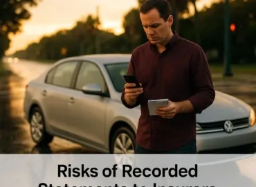 Recorded Statements: Risks When Talking to Insurers in Florida