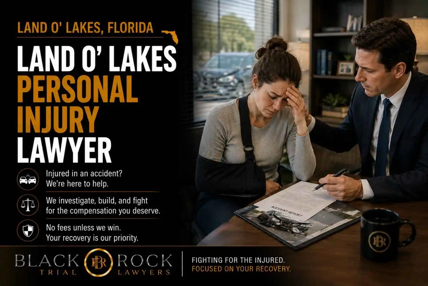 Pleaes change the "Land O' Lakes Car Accident Lawyer instead old Largo Car Accident Lawyer and change the Car Accident image with different Car Accident image. please use totally new and different Car Accident image