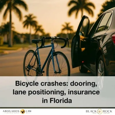 Bicycle Crashes in Florida: Doorings, Lane Positioning, and Insurance Options