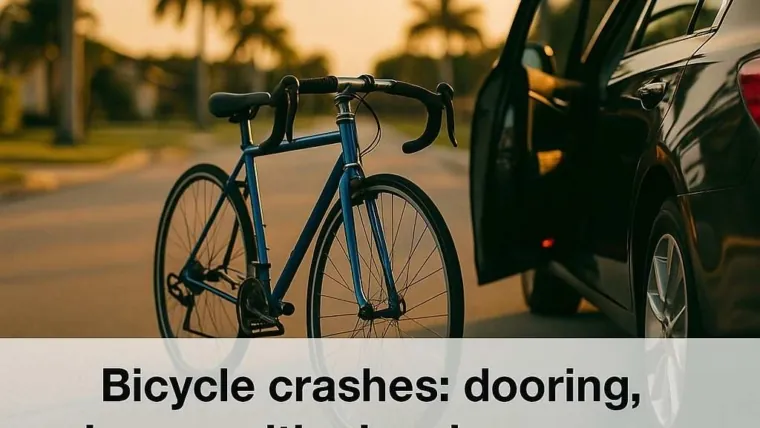 Bicycle Crashes in Florida: Doorings, Lane Positioning, and Insurance Options