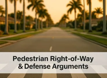 Pedestrian Right-of-Way and Common Defense Arguments in Florida Injury Cases