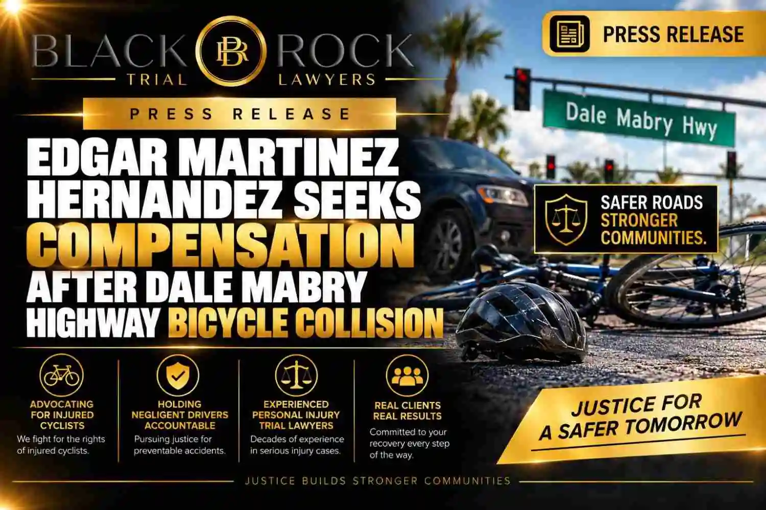 Edgar Martinez Hernandez Seeks Compensation After Dale Mabry Highway Bicycle Collision